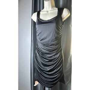 New w tags: Y2K Black tie back Dress (M)